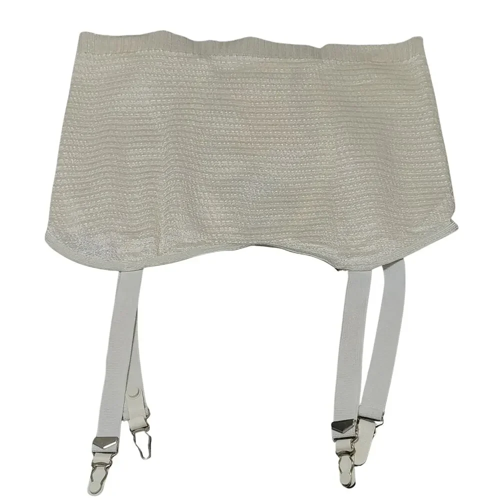 1960s My Fair Lady Pucker Knit Panty Girdle Stocking Fastener Size Large